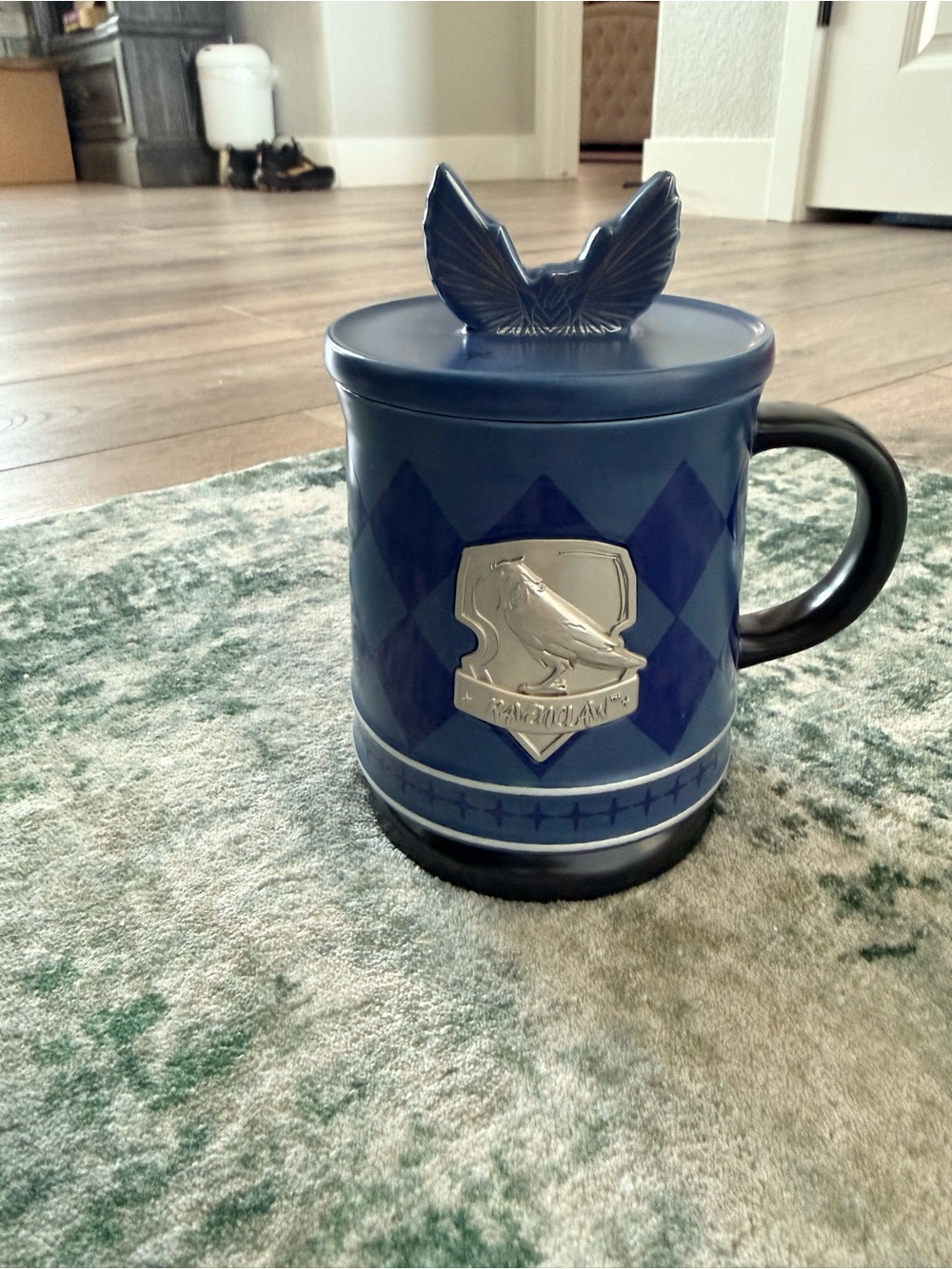 Starbucks Harry Potter Blue Ravenclaw crest Ceramic Lidded Mug